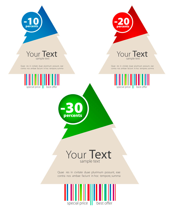 크리스마스 디자인 엘리먼트 Christmas Labels - Design Elements 2