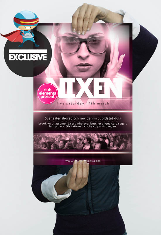 [PSD] 포스터 (Vixen A3 Poster Template)
