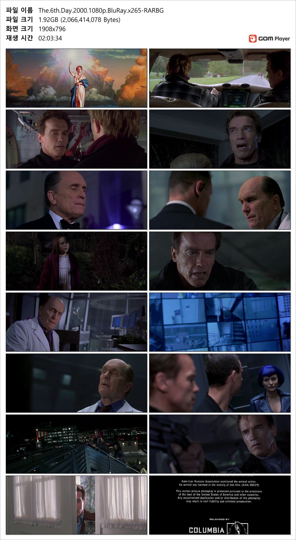  6 the 6th day 2000 1080p bluray rarbg 