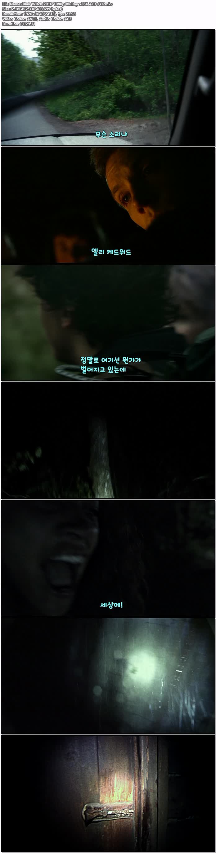블레어 위치 2016 1080P Bluray X264 Ac3-Jyk 저장 - 파일썬