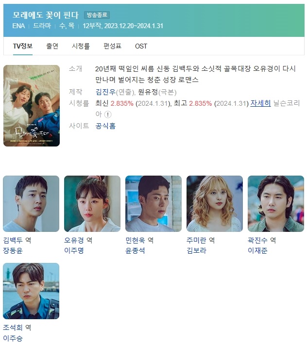 (한드 모음) 모래에도 꽃이 핀다 01 ~ 05화