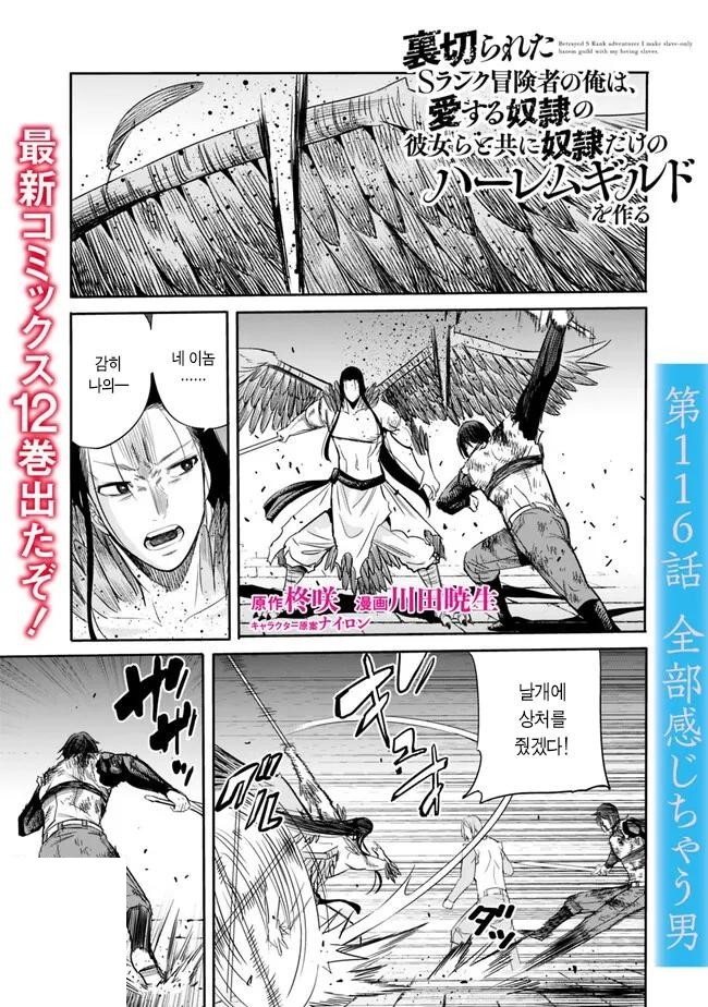 [06-23] 배신당한 S랭크 모험가인 나는, 사랑하는 노예 여친들과 함께 노예뿐인 하렘 길드를 만든다 1~116화