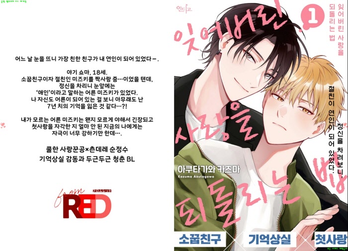 [BL만화] 아쿠타가와 카즈마 - 잊어버린 사랑을 되돌리는 법[냥면]