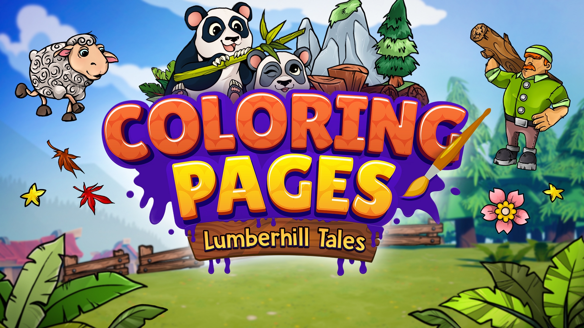 [NSW] 컬러링 페이지: 럼버힐 테일즈 (Coloring Pages: Lumberhill Tales)