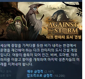 한글무설치/정식/업뎃]다크판타지 도시건설자! 어겐스트 더 스톰 Against the Storm Nightwatchers v1.9.3