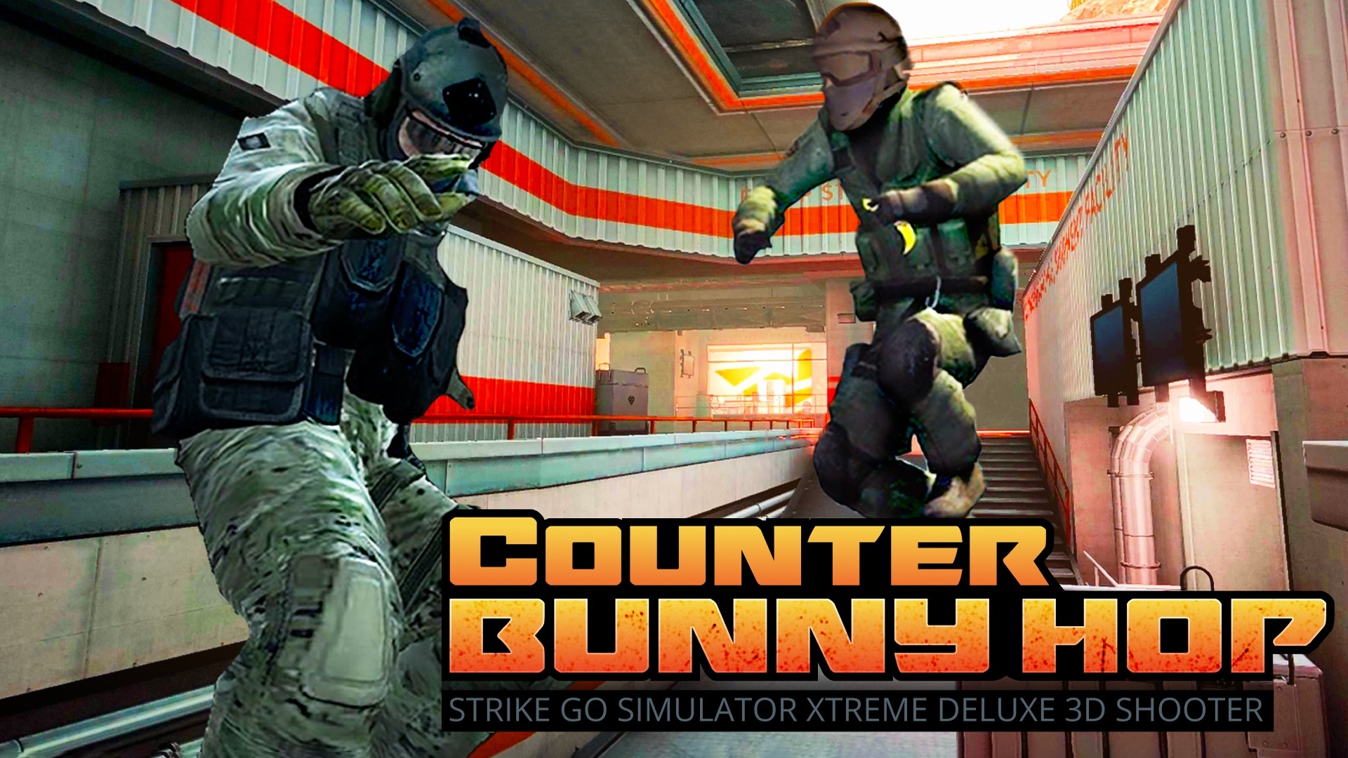 [NSW] 카운터 버니 홉 - 스트라이크 고 시뮬레이터 익스트림 디럭스 3D 슈터 (Counter Bunny Hop - Strike Go Simulator Xtreme Deluxe 3D Shooter)
