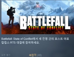 [한글무설치/신작]아포칼립스 RTS! 배틀폴 스테이트 오브 컨플리트 Battlefall.State.of.Conflict