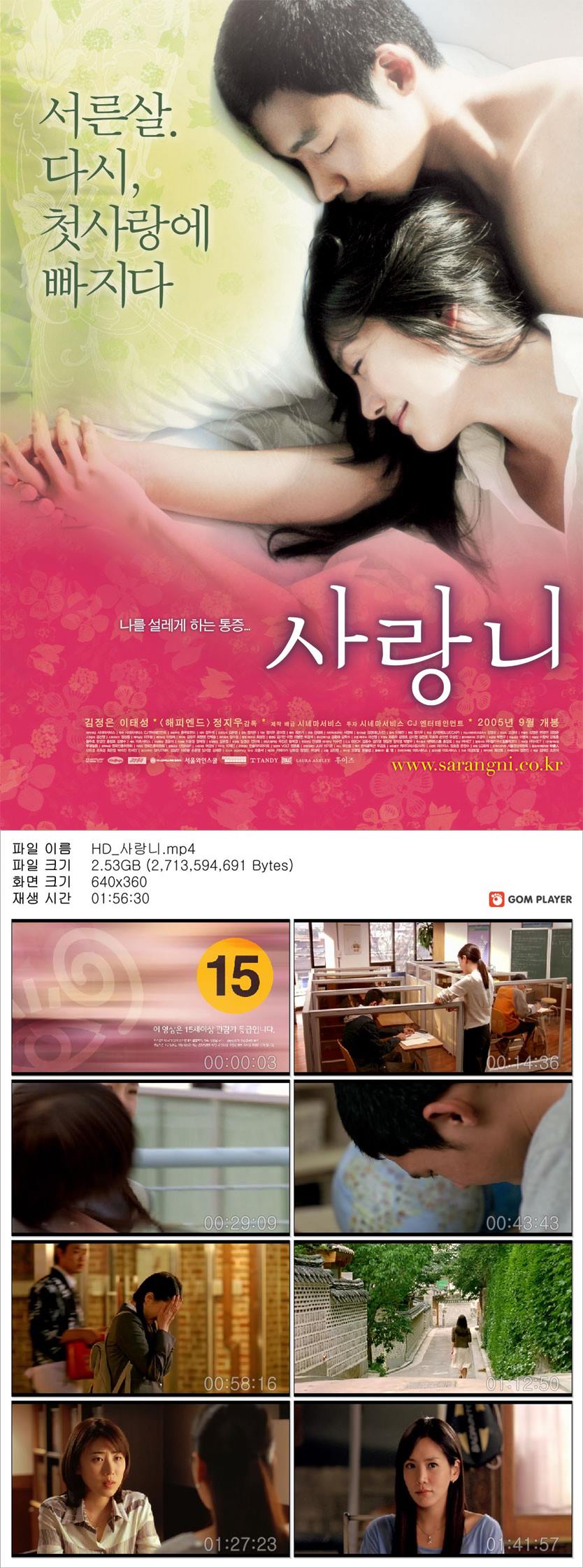 [사랑니] 서른살 다시 첫사랑에 빠지다 이태성 김정은