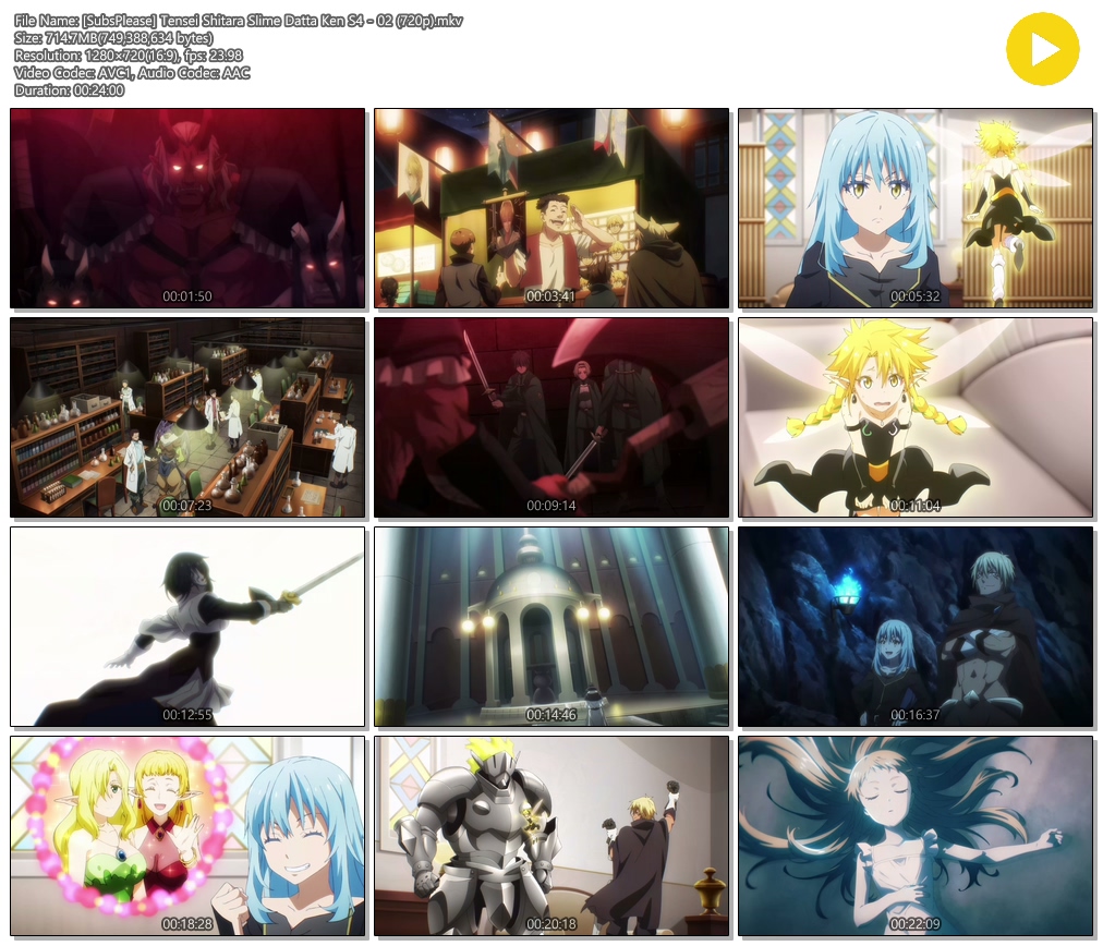 [SubsPlease] 전생했더니 슬라임이었던 건에 대하여 4기 - 02 (1280x720)