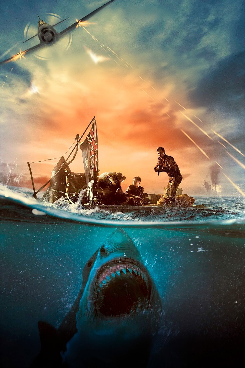 비스트 오브 워 (2025) 표류 중인 병사들의 상어 탈출기