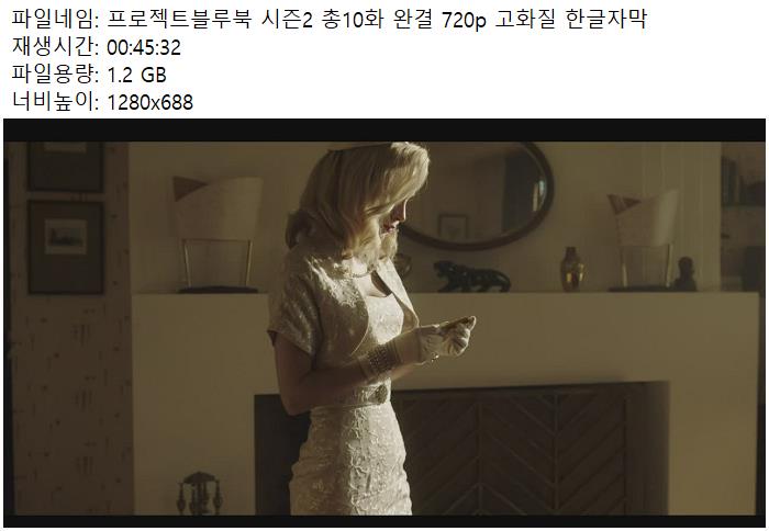 프로젝트블루북 시즌2 총10화 완결 720p 고화질 한글자막