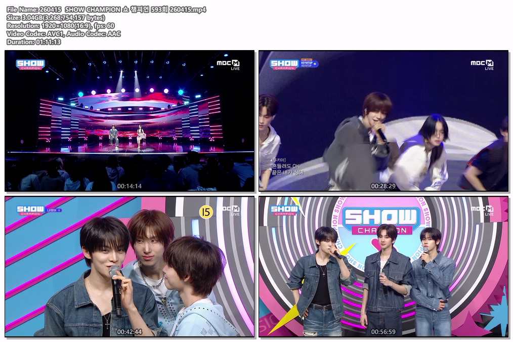 260415  SHOW CHAMPION 쇼 챔피언 593회