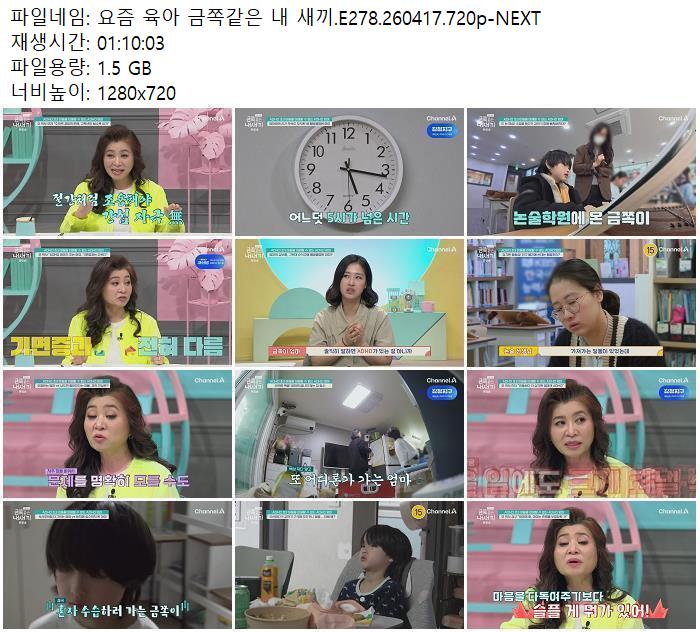 요즘 육아 금쪽같은 내 새끼.E278.260417.720p-NEXT