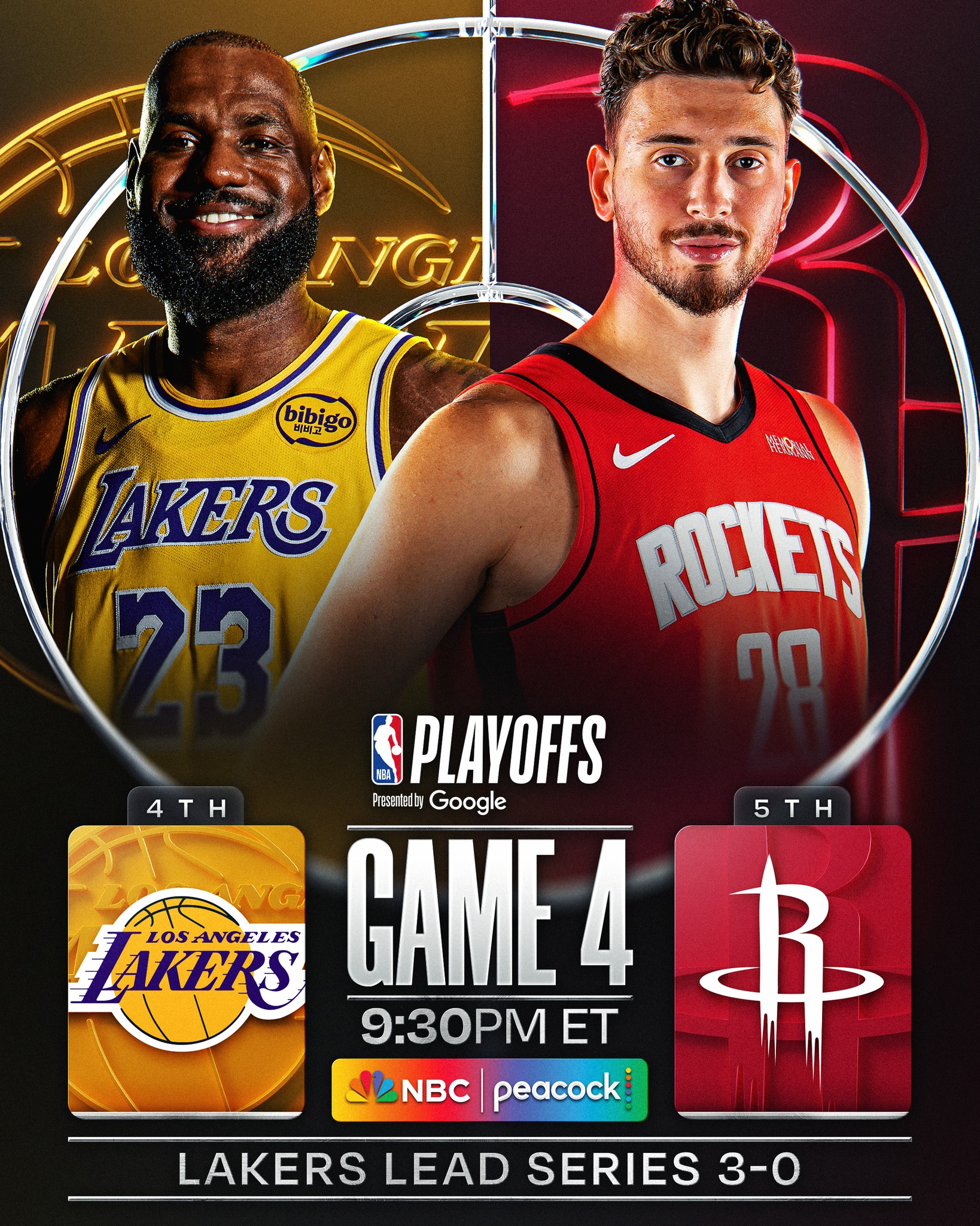 [핖.NBA] 26.04.27 WC.PO.R1.G4 LA레이커스 VS 휴스턴 [1080P.NBC]