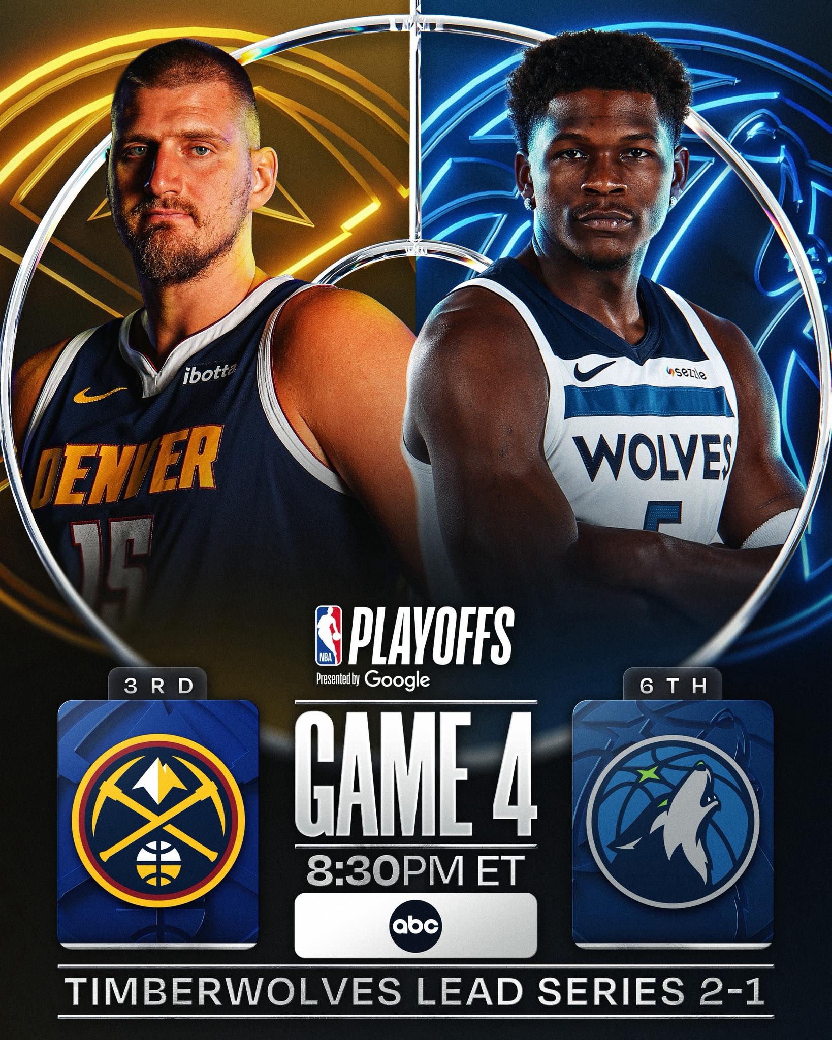 [핖.NBA] 26.04.26 WC.PO.R1.G4 덴버 VS 미네소타 [1080P.ABC]