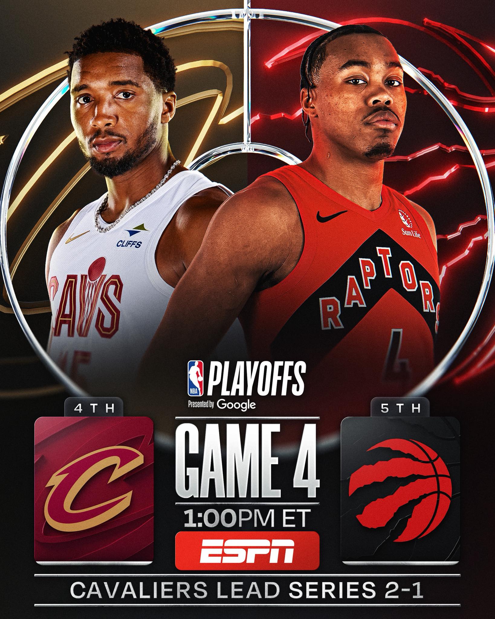 [핖.NBA] 26.04.27 EC.PO.R1.G4 클리블랜드 VS 토론토 [1080P.ESPN]