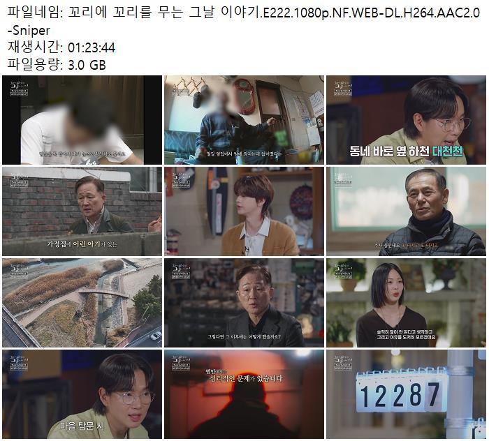 꼬리에 꼬리를 무는 그날 이야기.E222.1080p.NF.WEB-DL.H264.AAC2.0 -Sniper
