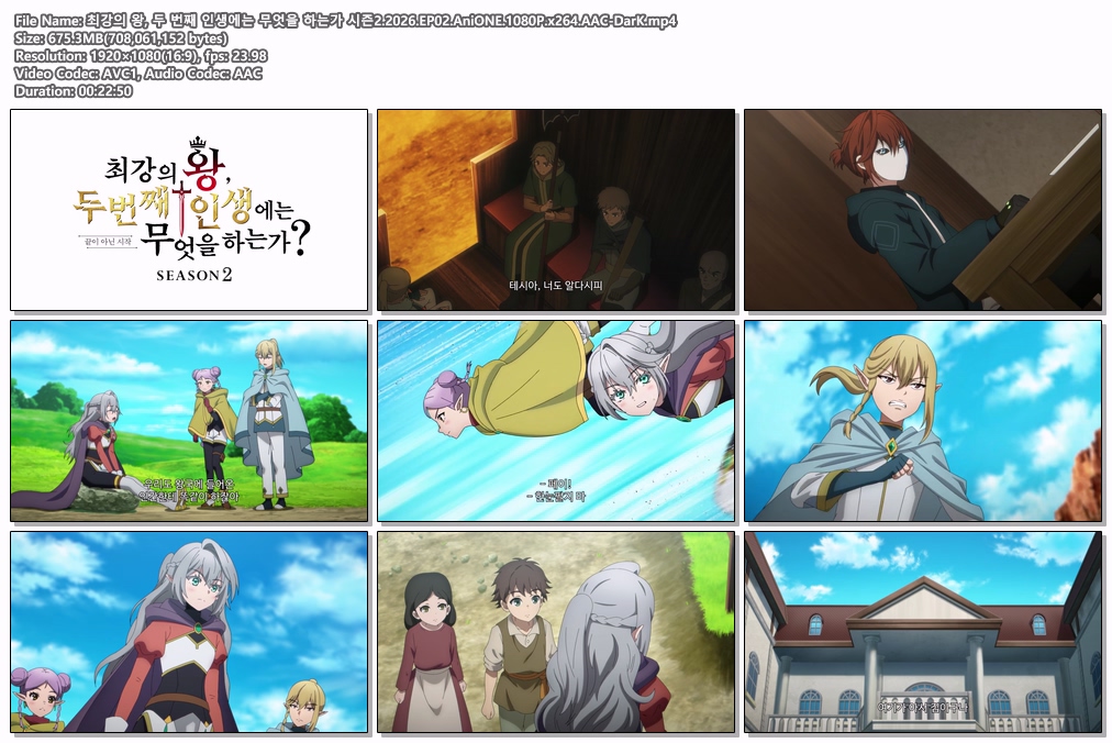 최강의 왕, 두 번째 인생에는 무엇을 하는가 시즌2.2026.EP02.AniONE.1080P.x264.AAC-DarK