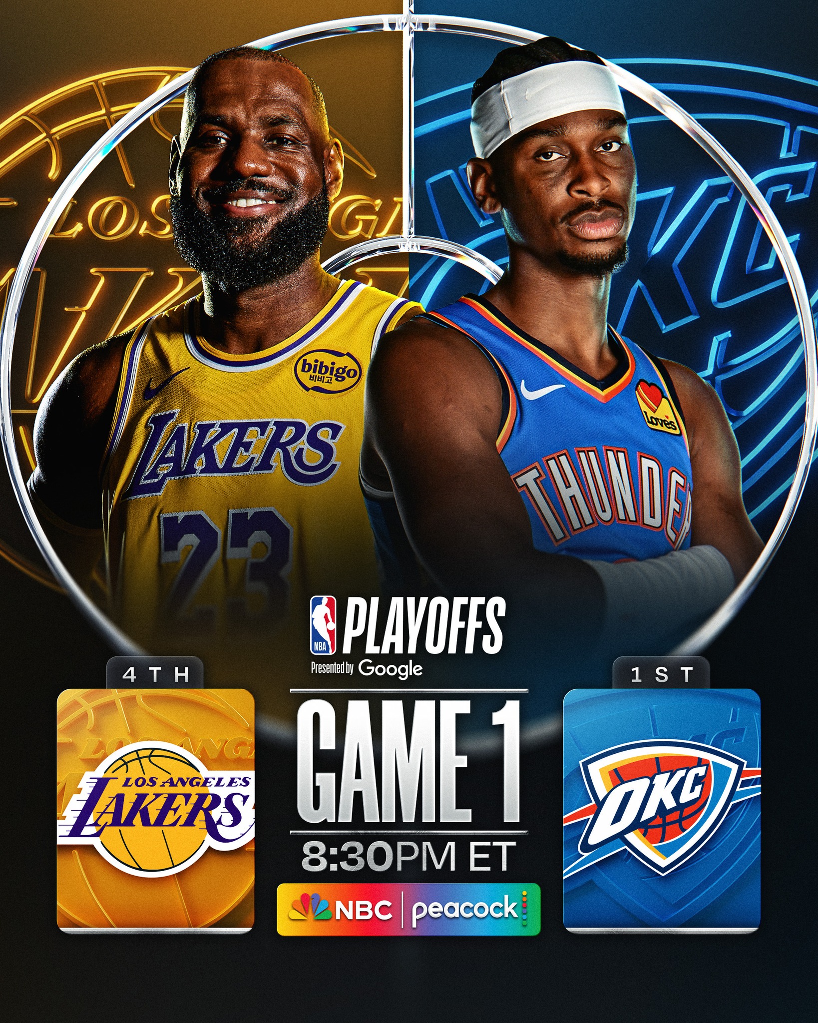 [핖.NBA] 26.05.06 WC.PO.SF.G1 LA레이커스 VS 오클라호마 [1080P.NBC]