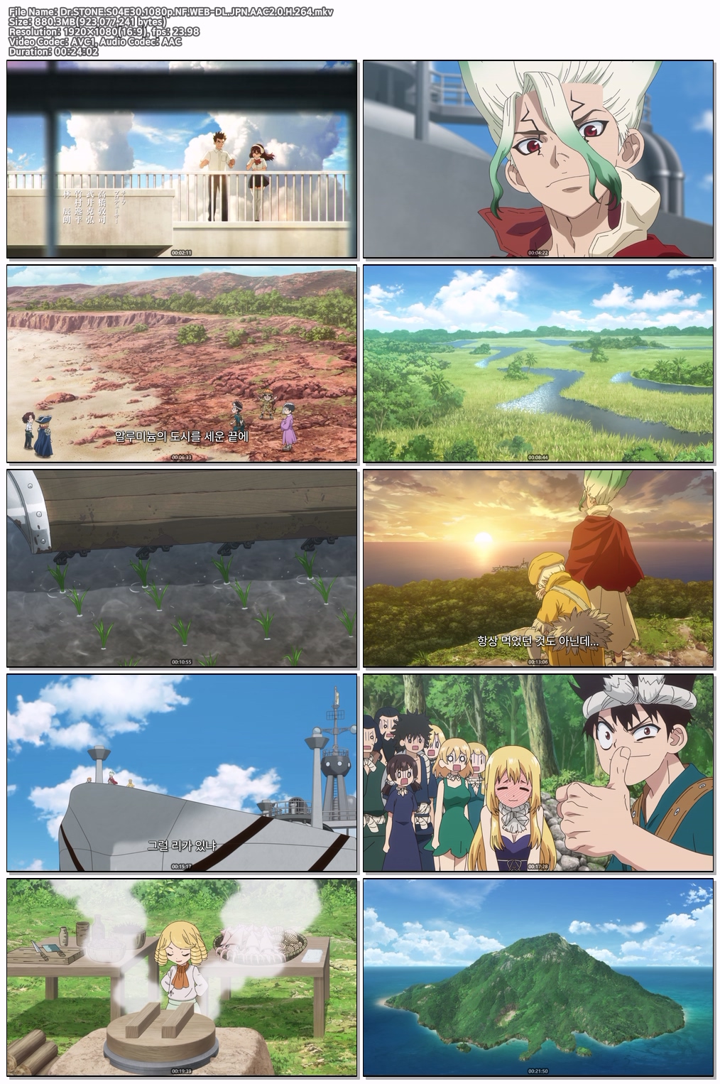 닥터스톤 4기- Dr. Stone S04 E30 [1080p] [NF]