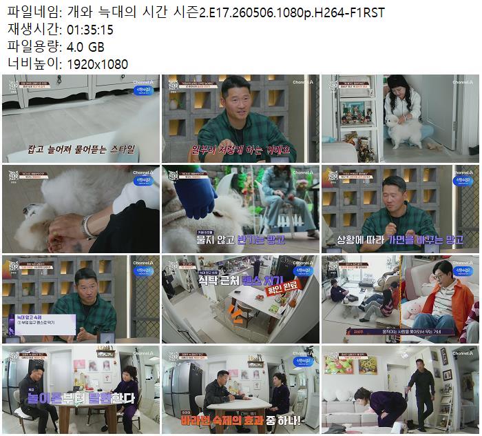 개와 늑대의 시간 시즌2.E17.260506.1080p.H264-F1RST