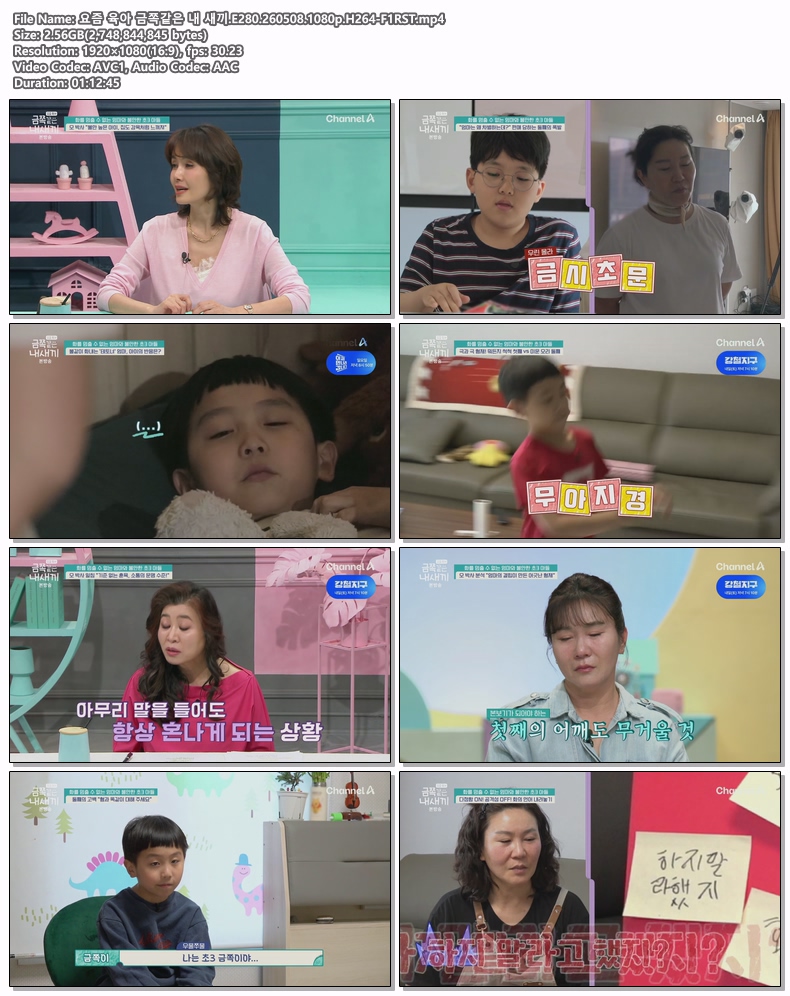 요즘 육아 금쪽같은 내 새끼.E280.260508.1080p.H264-F1RST