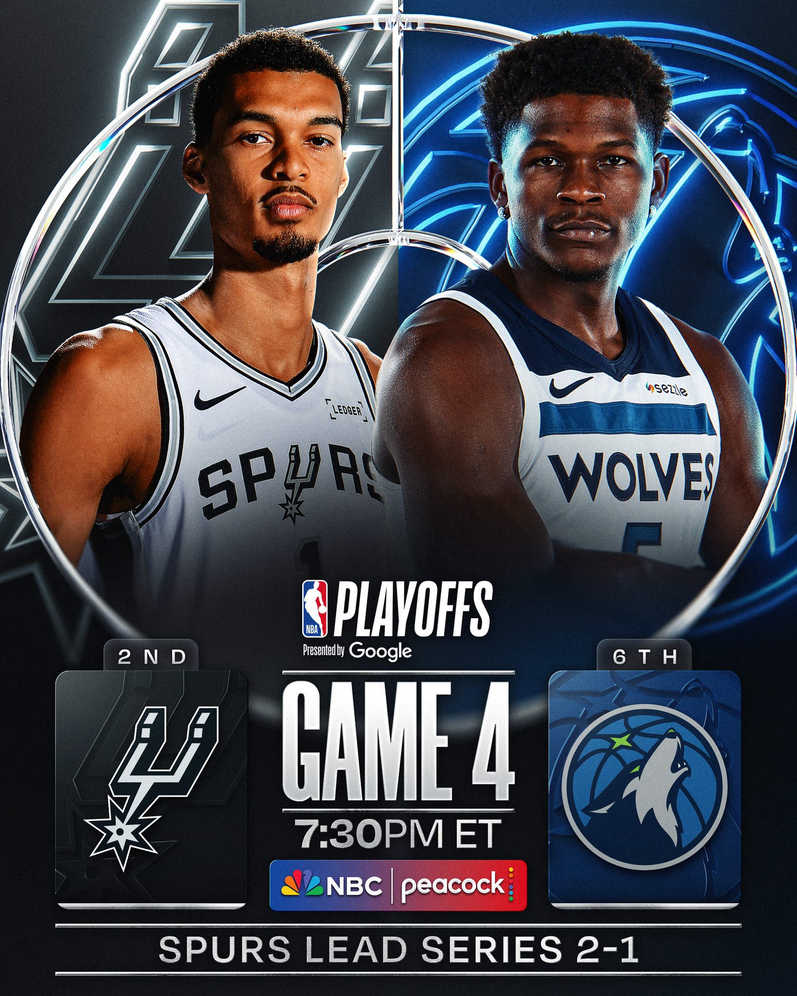 [핖.NBA] 26.05.11 WC.PO.SF.G4 샌안토니오 VS 미네소타 [1080P.NBC]