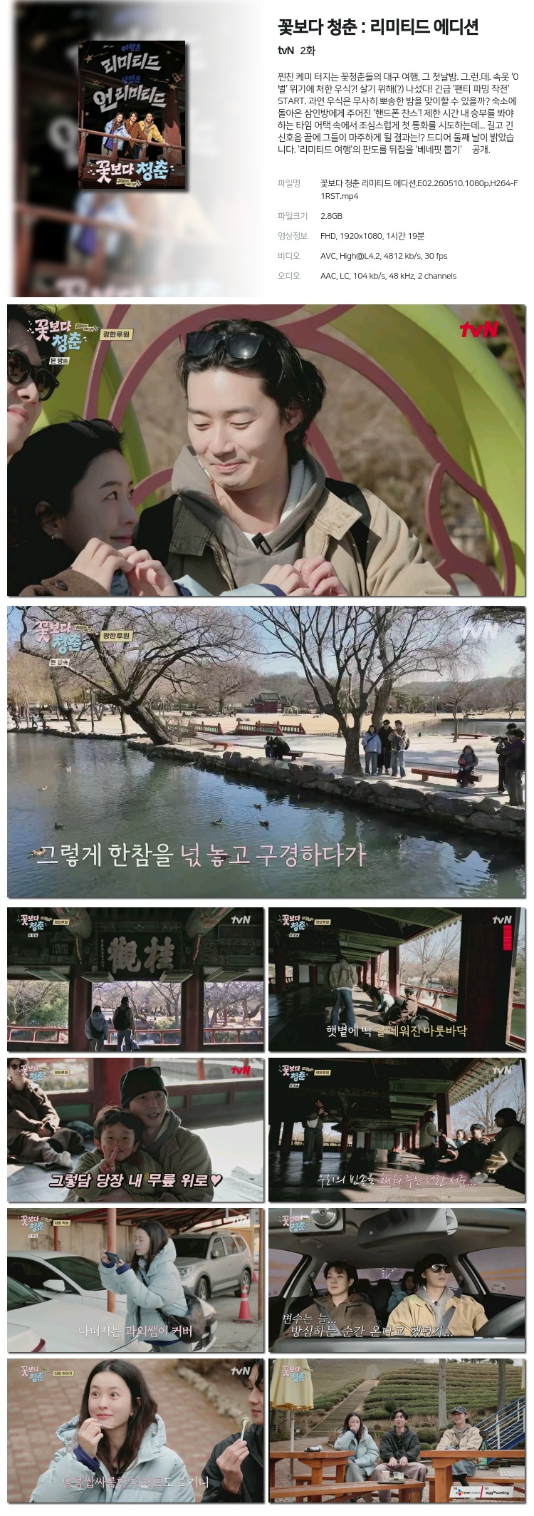꽃보다 청춘 리미티드 에디션.E02.260510.1080p.H264-F1RST