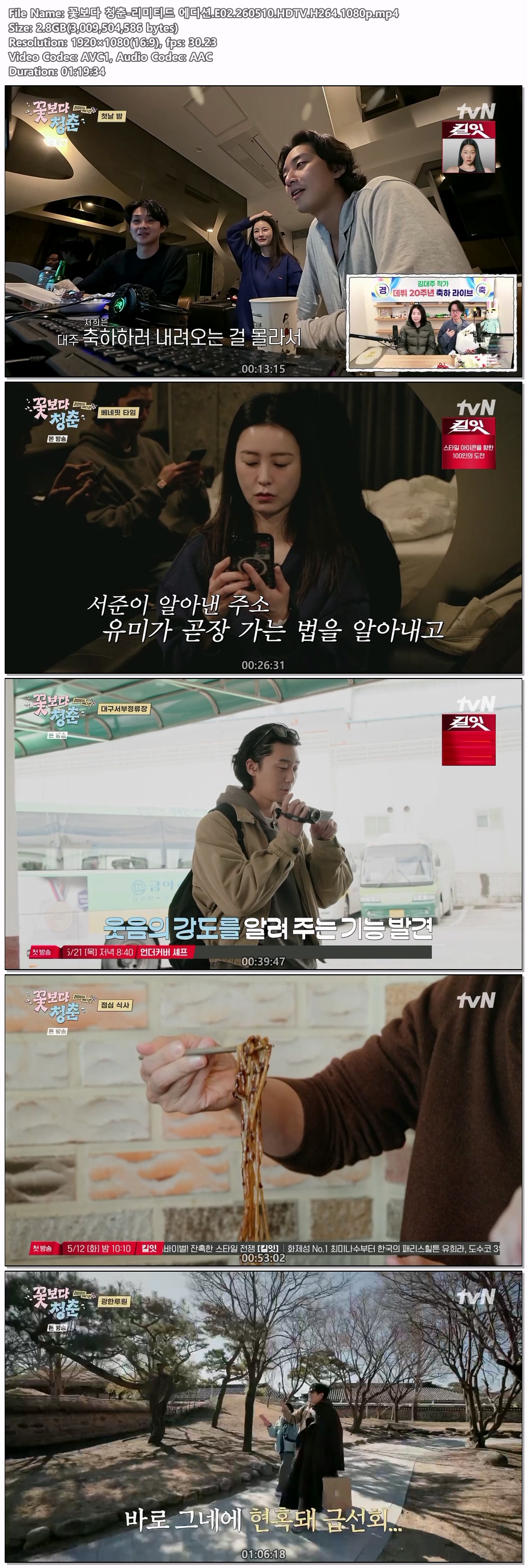 꽃보다 청춘-리미티드 에디션.E02.260510.HDTV.H264.1080p