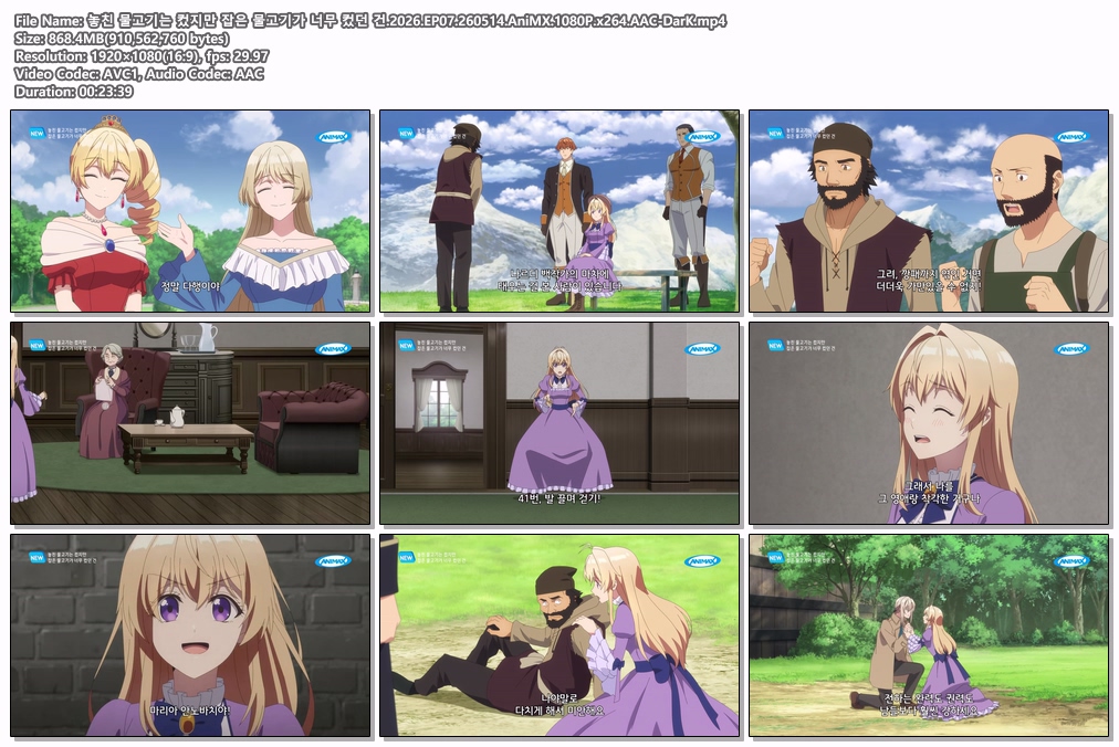 놓친 물고기는 컸지만 잡은 물고기가 너무 컸던 건.2026.EP07.260514.AniMX.1080P.x264.AAC-DarK