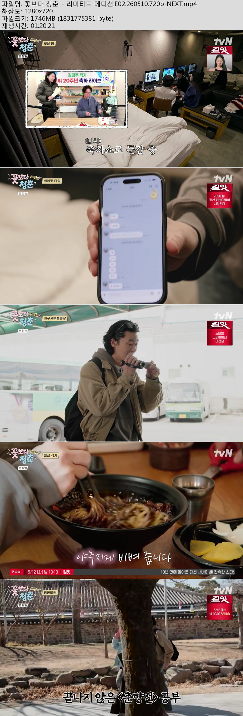 꽃보다 청춘 - 리미티드 에디션.E02.260510.720p-NEXT