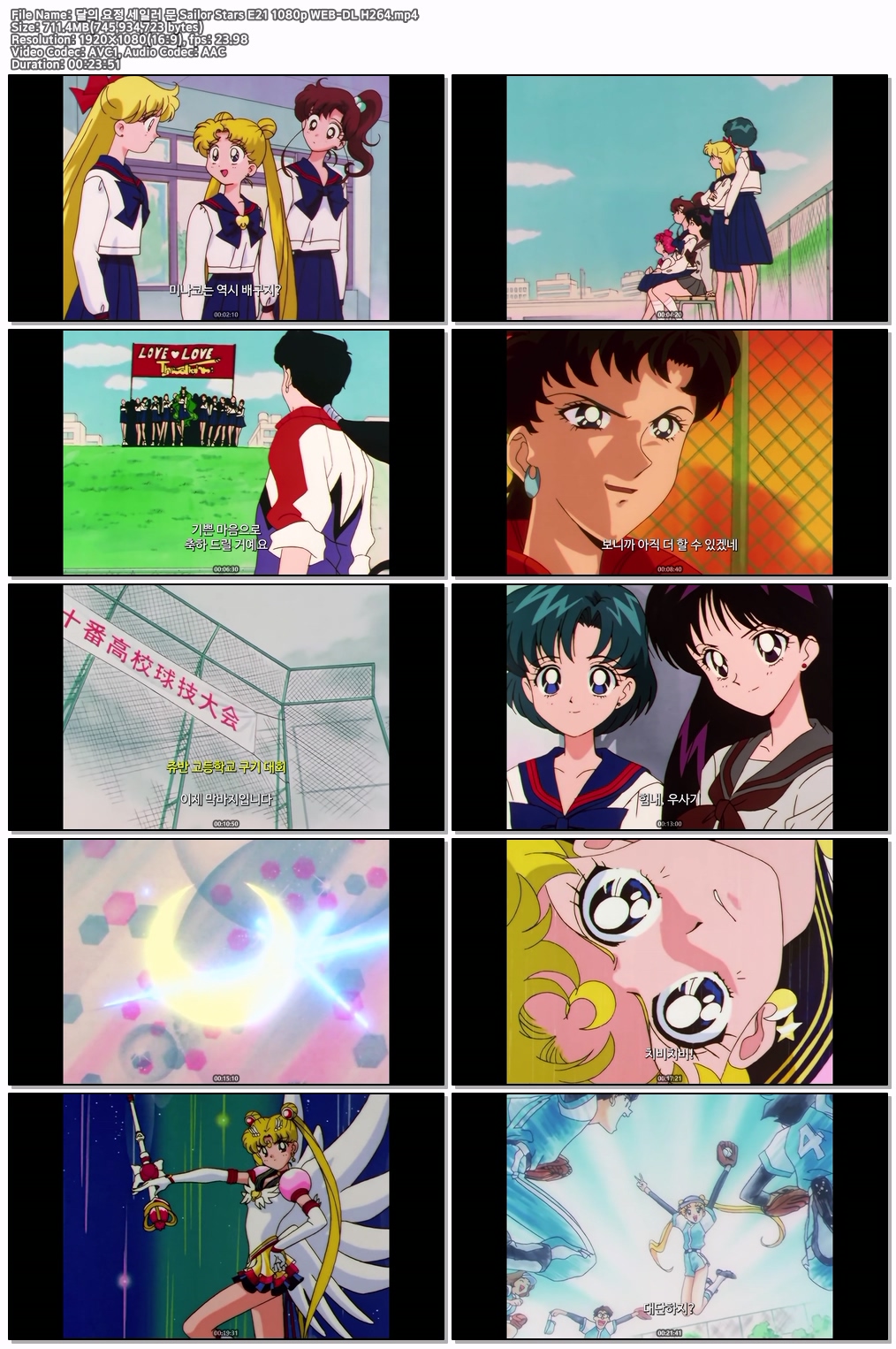 달의 요정 세일러 문 Sailor Stars E21 1080p WEB-DL H264
