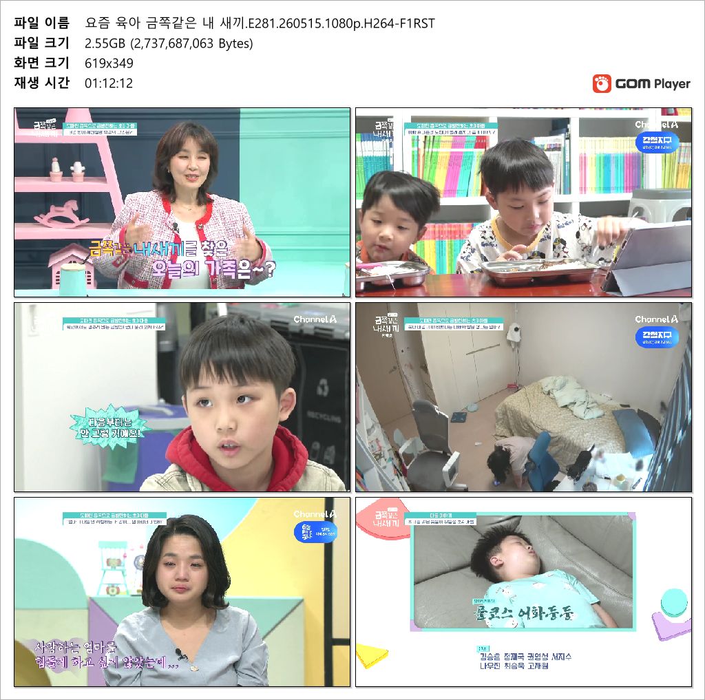 요즘 육아 금쪽같은 내 새끼.E281.260515.1080p.H264-F1RST