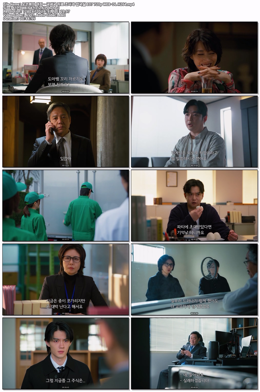 오코메의 여자 - 국세국 자료 조사과 잡국실 E07 720p WEB-DL H264