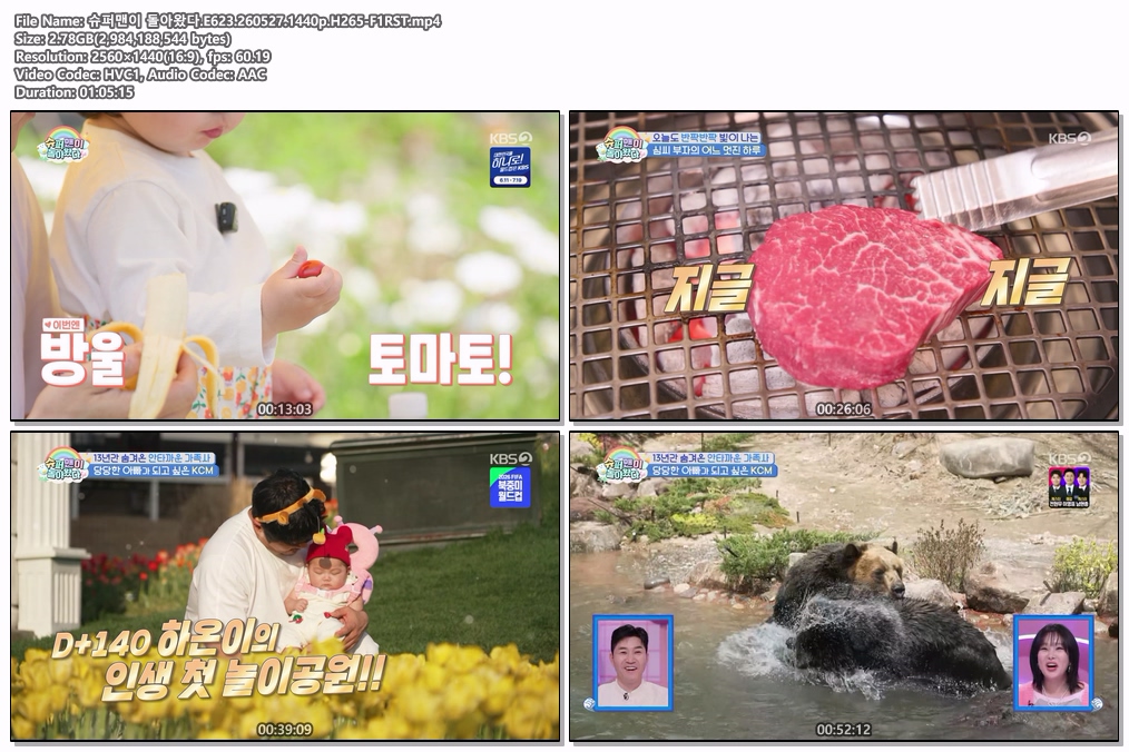 슈퍼맨이 돌아왔다.E623.260527.1440p.H265-F1RST