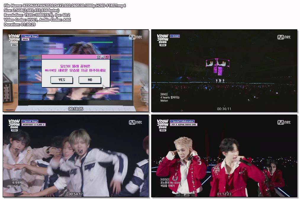 KCONJAPAN2026.DAY2.E02.260530.1080p.H265-F1RST