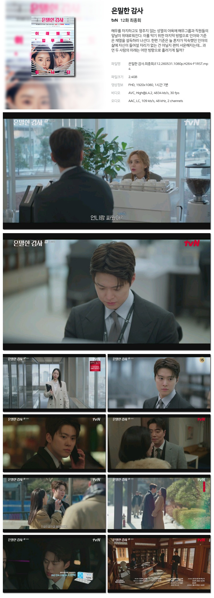 은밀한 감사.11~12화(최종회묶음).260531.1080p.H264-F1RST