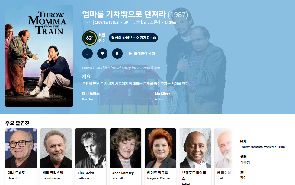 [큐레이터] 대니 드비토 빌리 크리스탈 코미디 ..