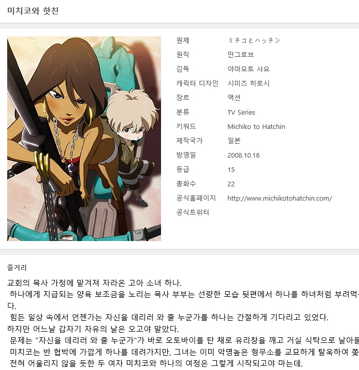 미치코와 핫친! 01~22(완)