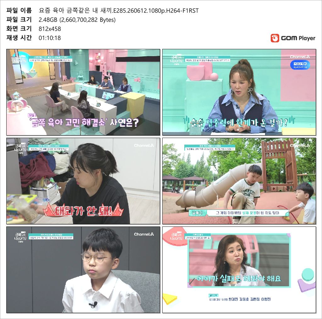 요즘 육아 금쪽같은 내 새끼.E285.260612.1080p.H264-F1RST