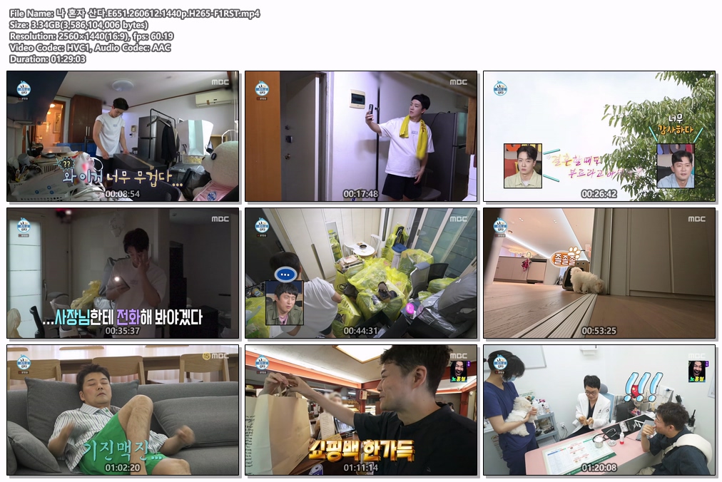 나 혼자 산다.E651.260612.1440p.H265-F1RST