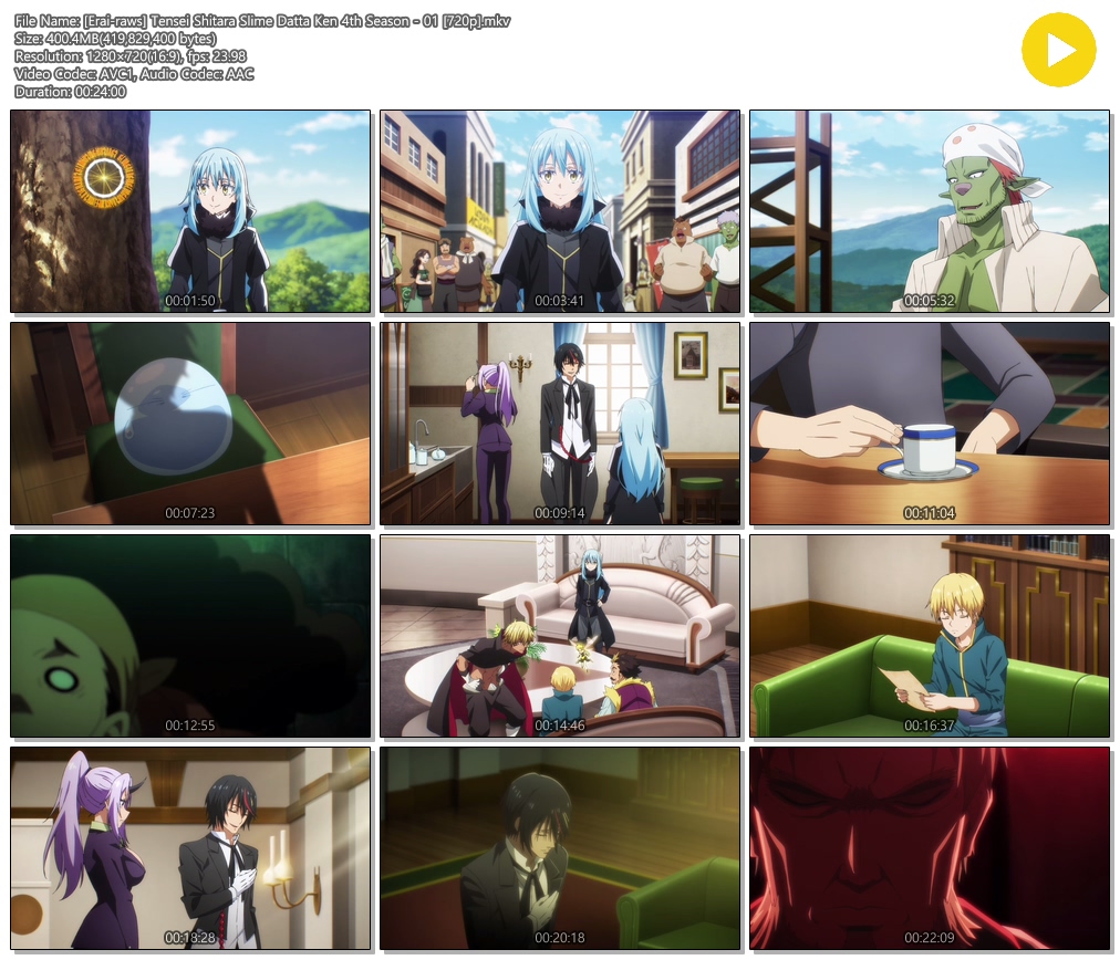 [Erai-raws] 전생했더니 슬라임이었던 건에 대하여 4기 - 01 (1280x720)