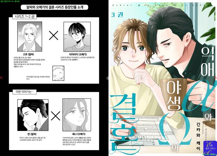 [BL만화] 긴카와 케이 - 익애 알파와 야생 오메가의 결혼 03권완결[냥면]