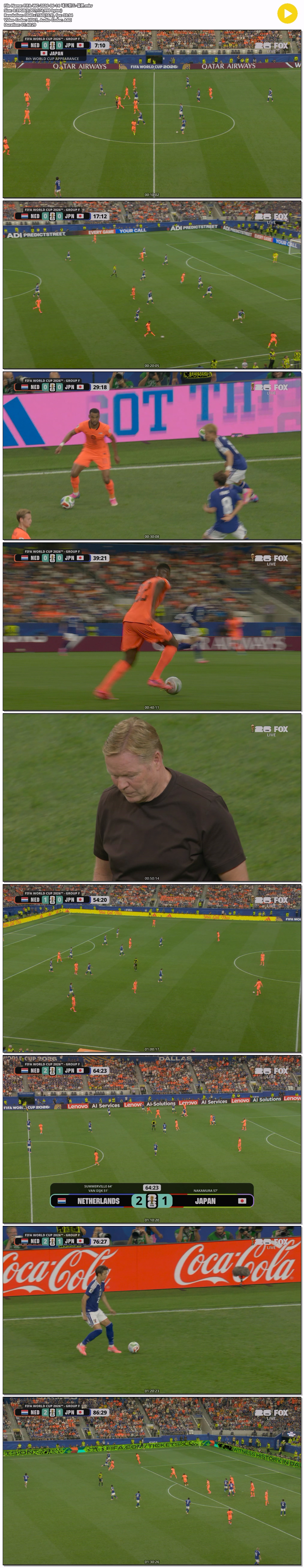 FIFA-WC-2026-06-14 네드란드-일본
