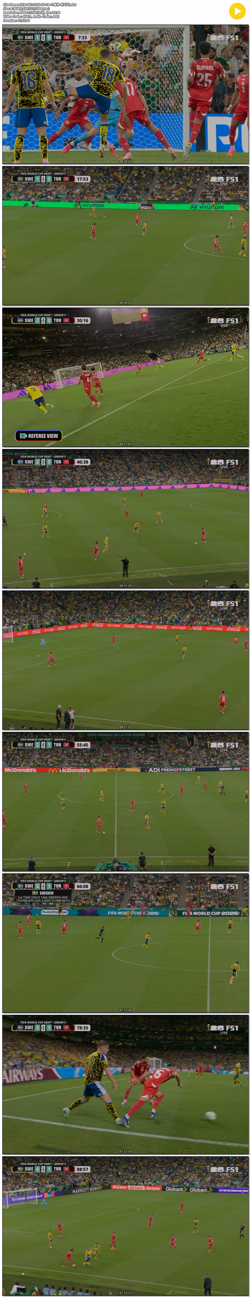 FIFA-WC-2026-06-14 스웨덴-튀니지
