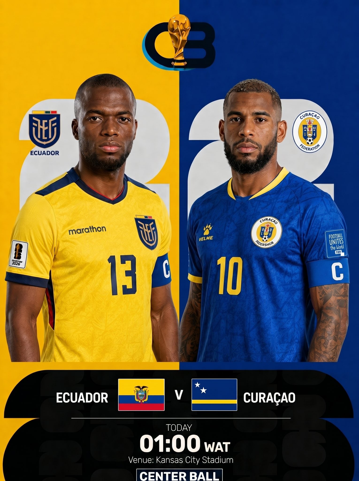 [핖.2026.FIFA.북중미월드컵] 26.06.21 E조 G2 에콰도르 VS 퀴라소 [1080P.FHD]