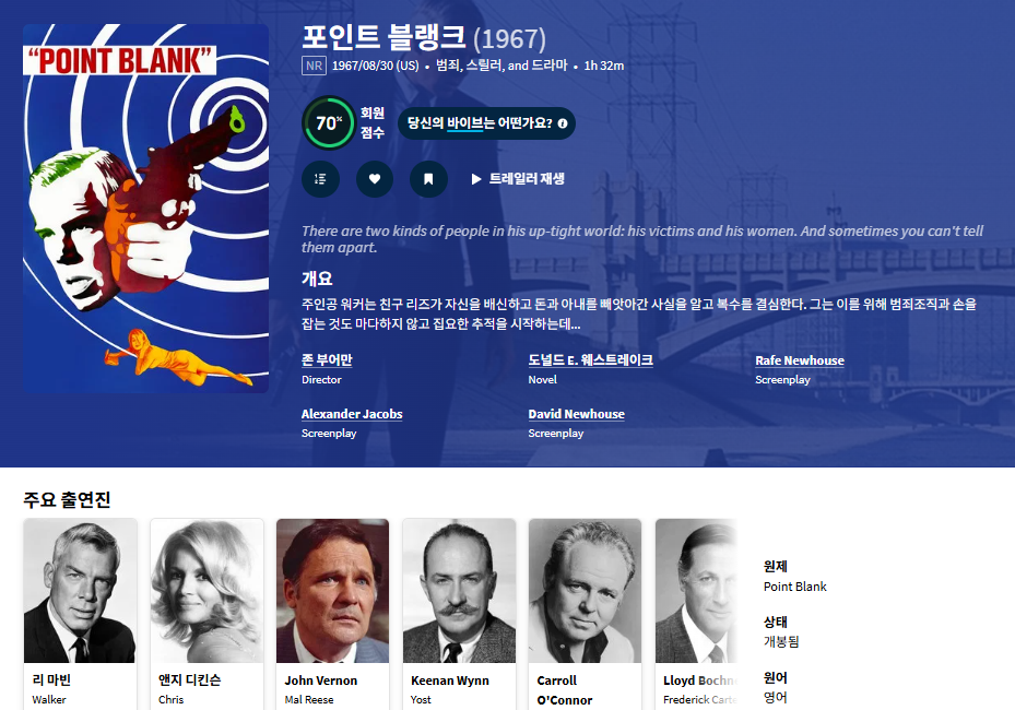 [큐레이터] 느와르 걸작 중의 걸작 [포인트 블..