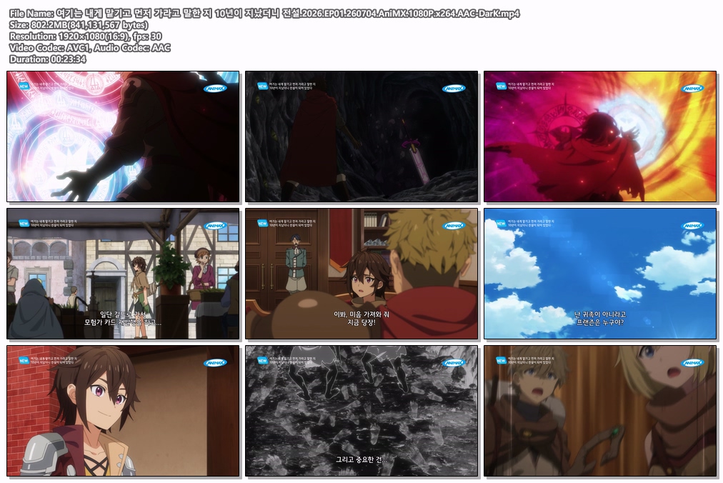 여기는 내게 맡기고 먼저 가라고 말한 지 10년이 지났더니 전설.2026.EP01.260704.AniMX.1080P.x264.AAC-DarK
