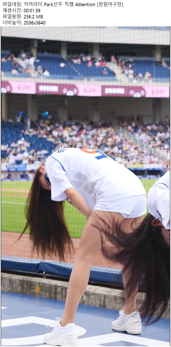 치어리더 Park선주 직캠 Attention [창원야구장]