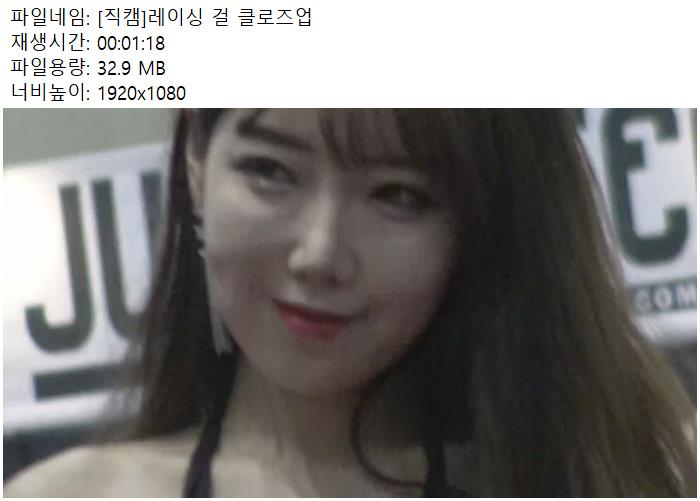 [직캠]레이싱 걸 클로즈업